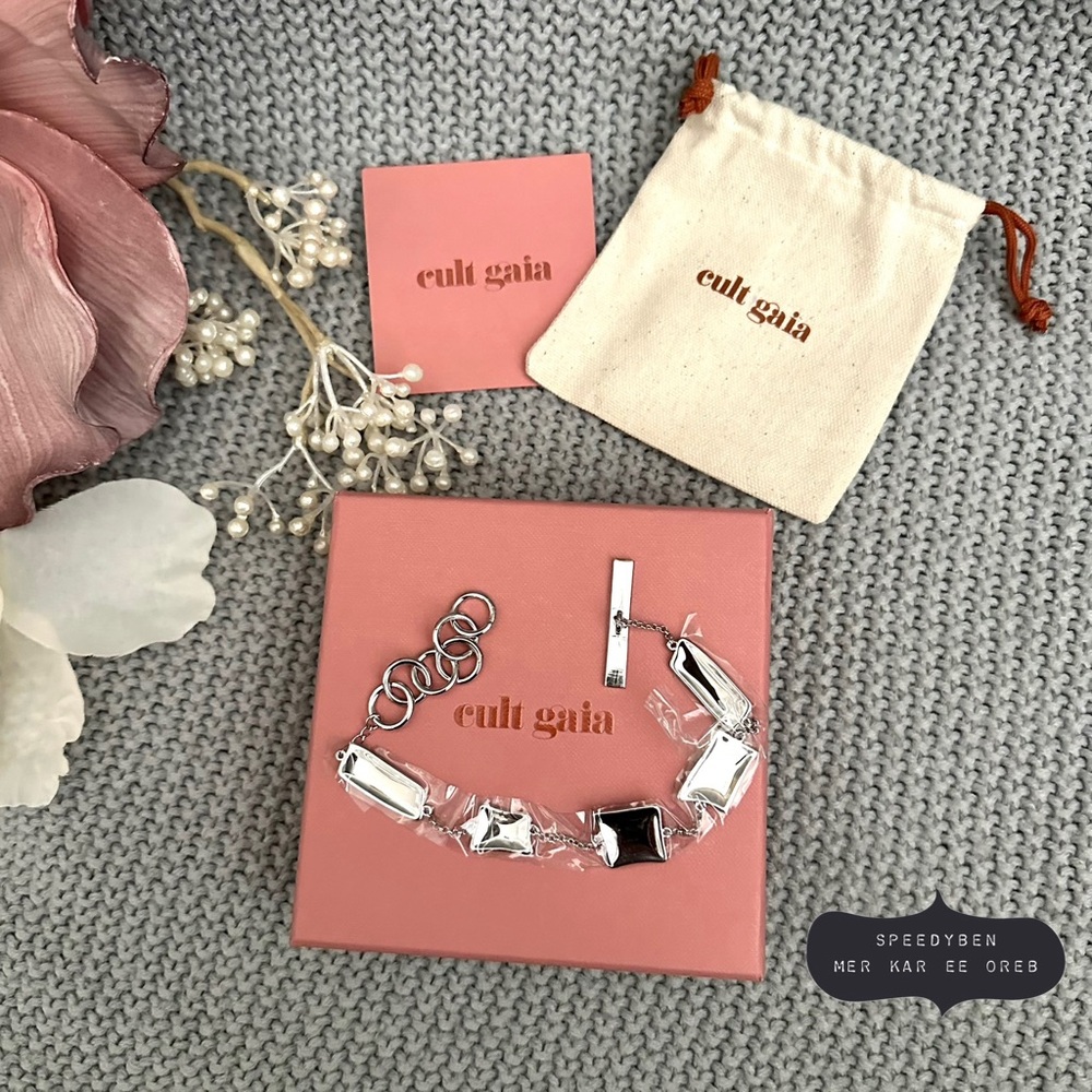 NWT Cult Gaia Malaya Silver Anklet